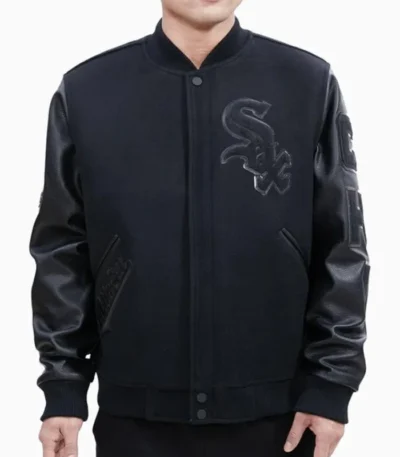 Chicago White Sox Letterman Black Jacket