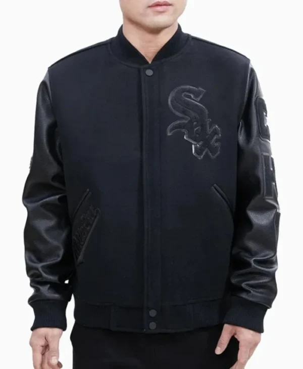 Chicago White Sox Letterman Black Jacket