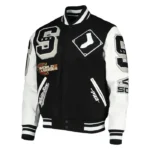 Chicago White Sox Mashup Varsity Black and White Jacket