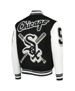 Chicago White Sox Mashup Varsity Black and White Jacket
