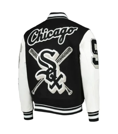 Chicago White Sox Mashup Varsity Black and White Jacket