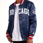 Chicago White Sox Navy Varsity Satin Jacket