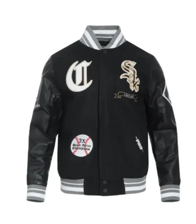Chicago White Sox Prep Varsity Wool/Leather Jacket