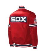 Chicago White Sox Slider Red Varsity Satin Jacket