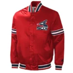 Chicago White Sox Slider Red Varsity Satin Jacket