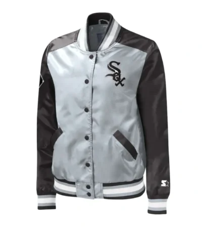 Chicago White Sox The Legend Silver and Black Jacket