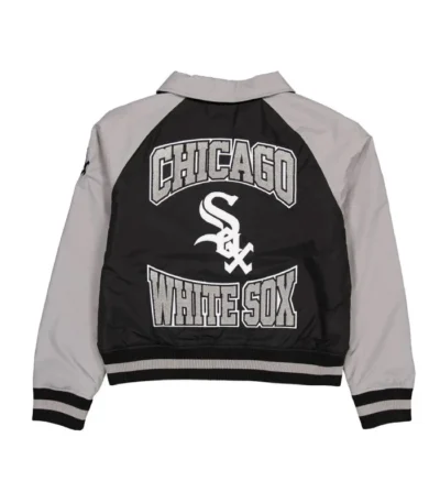 Chicago White Sox Black and Gray Throwback Jacket
