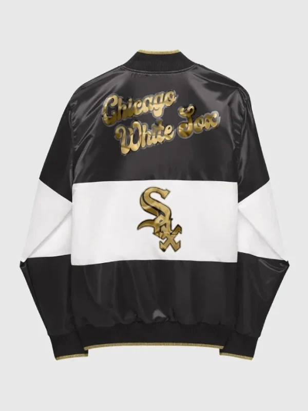 Chicago White Sox Ty Mopkins Black and White Satin Jacket