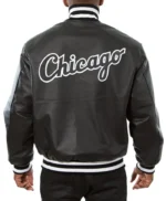 Chicago White Sox Varsity Black Leather Jacket