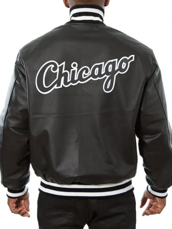 Chicago White Sox Varsity Black Leather Jacket