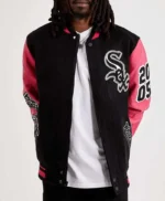 Chicago White Sox Varsity Pink and Black Jacket