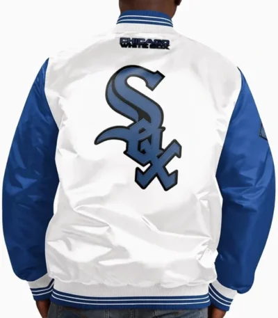 Chicago White Sox Striped Satin Jacket