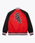 Chicago White Sox Vintage Logo Double Clutch Red Satin Jacket