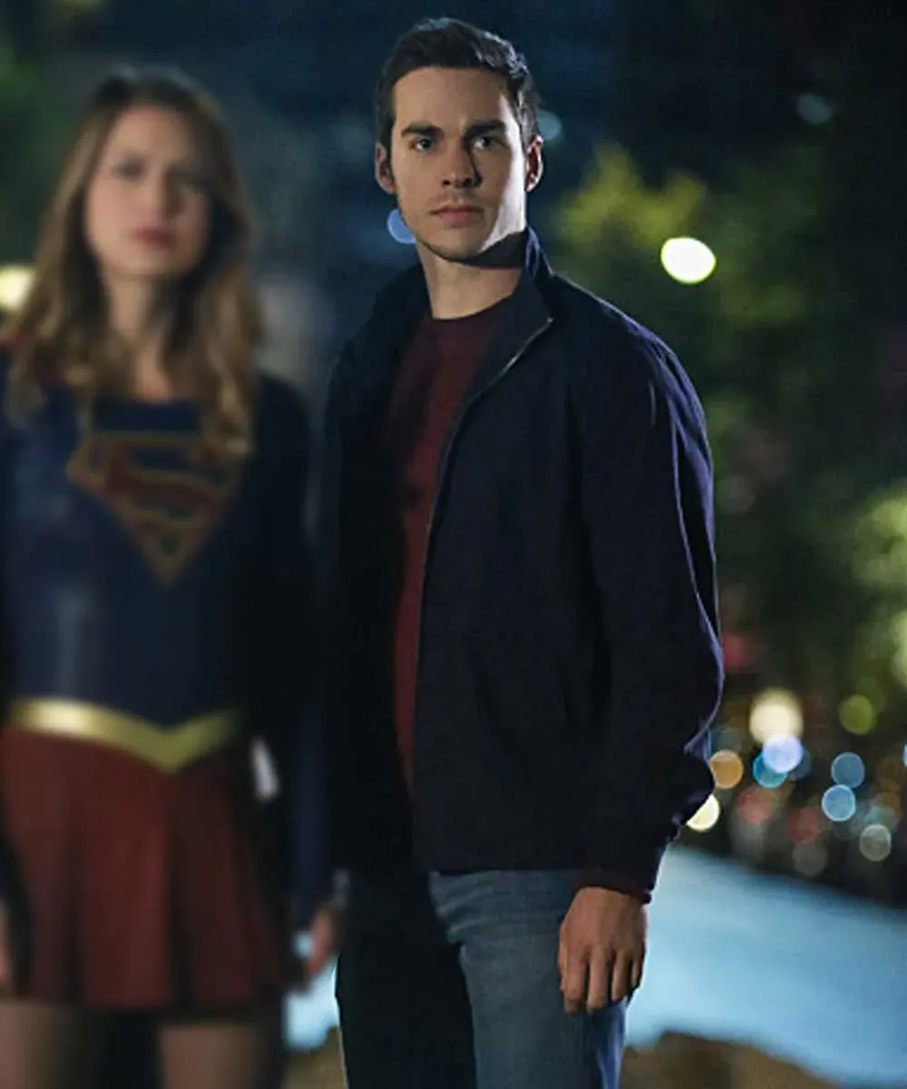 Chris Wood Supergirl Mon-El Black Jacket Chris Wood Supergirl Mon-El Black Jacket