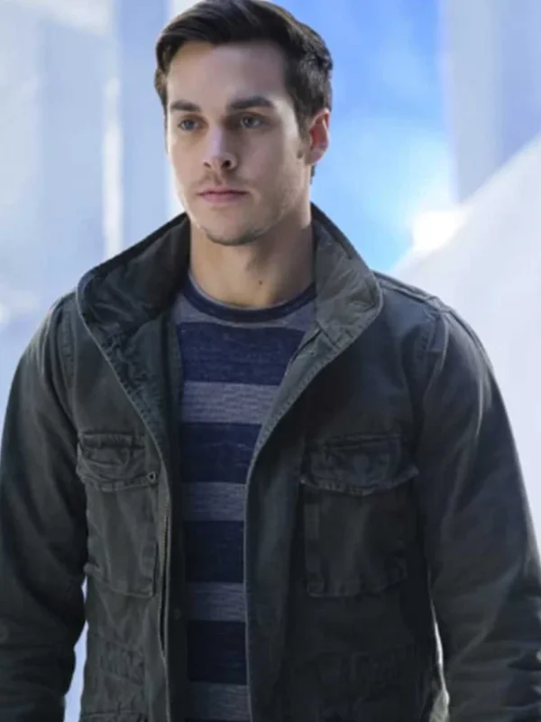 Chris Wood Supergirl Mon-El Cotton Black Jacket