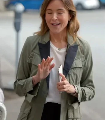 Christa Miller Shrinking S02 Green Cotton Jacket