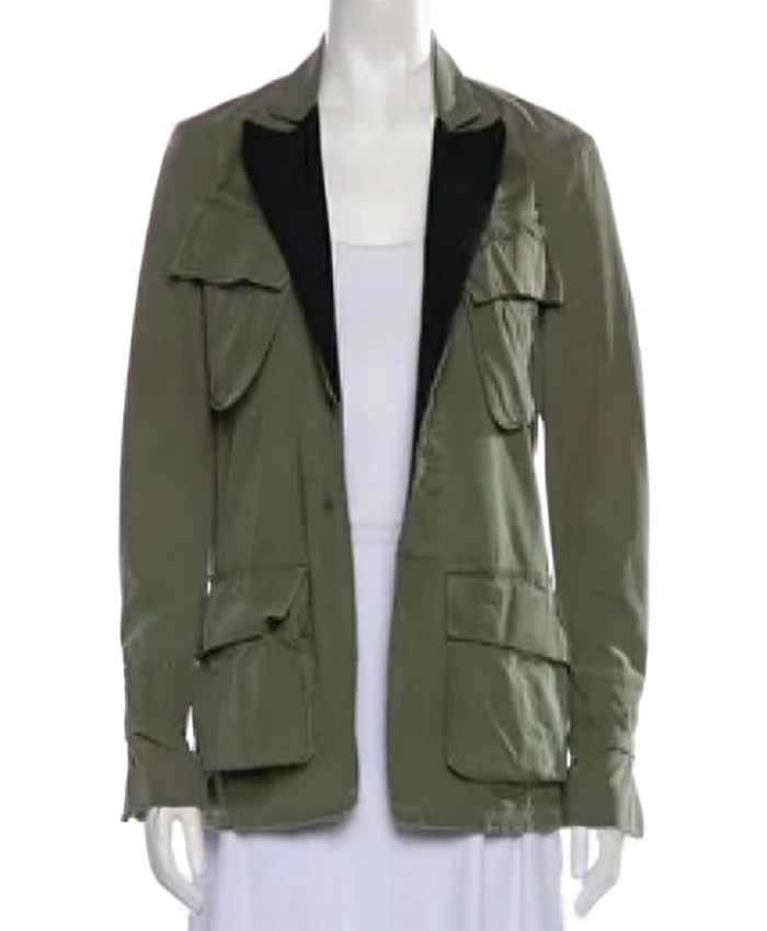 Christa Miller Shrinking S02 Green Cotton Jacket Christa Miller Shrinking S02 Green Cotton Jacket