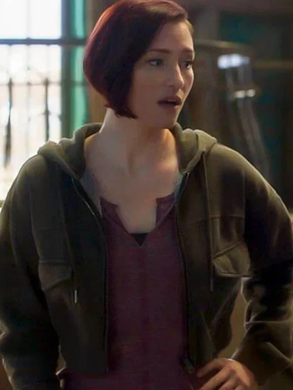 Chyler Leigh Supergirl S06 Alex Danvers Cropped Hooded Jacket