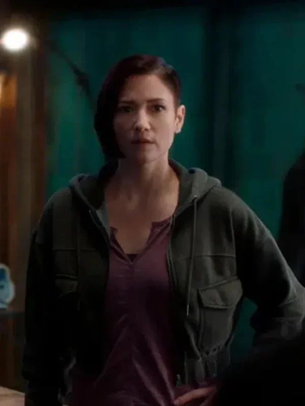 Chyler Leigh Supergirl S06 Alex Danvers Cropped Hooded Jacket