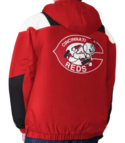 Red Cincinnati Reds Charger Half-Zip Pullover Jacket