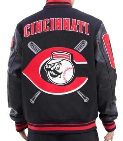 Logo Mash Up Cincinnati Reds Varsity Jacket