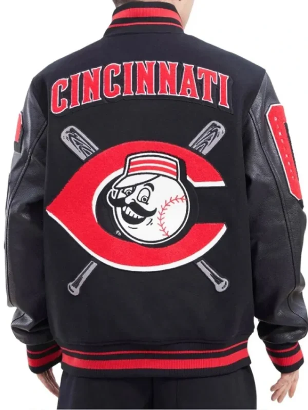 Logo Mash Up Cincinnati Reds Varsity Jacket