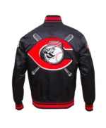 Cincinnati Reds Mashup Classic Rib Satin Jacket