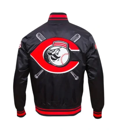 Cincinnati Reds Mashup Classic Rib Satin Jacket
