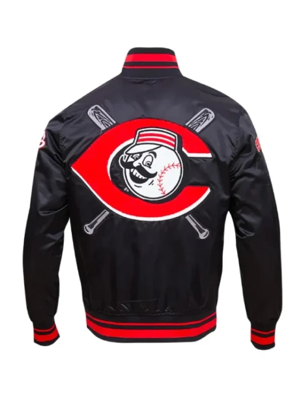 Cincinnati Reds Mashup Classic Rib Satin Jacket