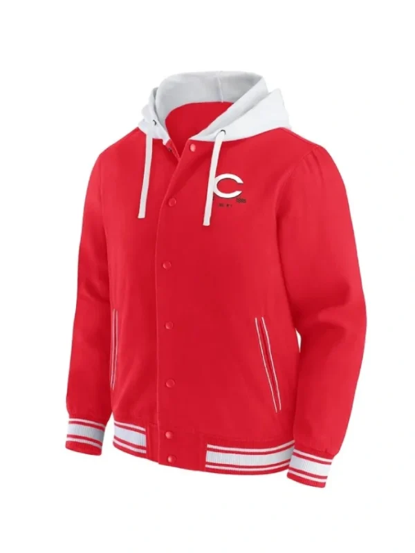 Cincinnati Reds Red Cotton Hooded Jacket