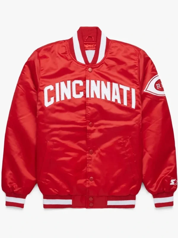 Cincinnati Reds Red Satin Jacket