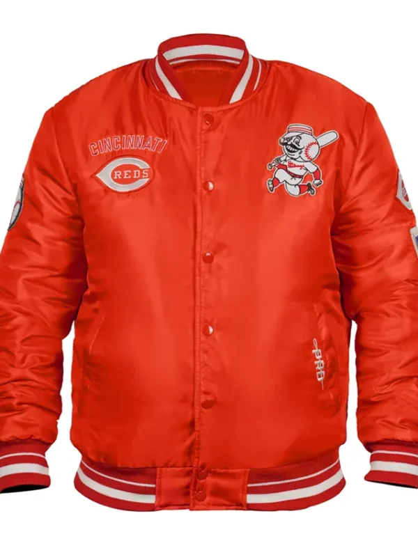 Cincinnati Reds Retro Classic Rib Bomber Jacket