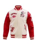 Cincinnati Reds Retro Classic Rib Varsity Jacket