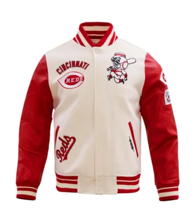 Cincinnati Reds Retro Classic Rib Varsity Jacket