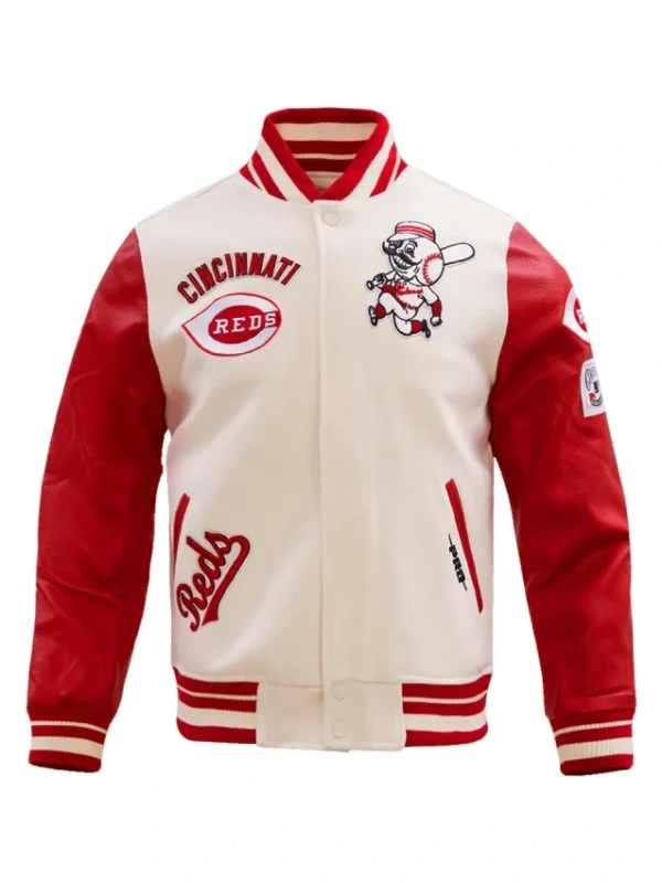 Cincinnati Reds Retro Classic Rib Varsity Jacket