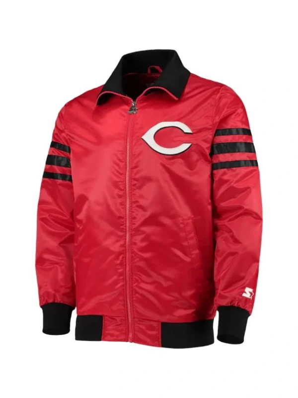 Cincinnati Reds The Captain II Varsity Satin Jacket