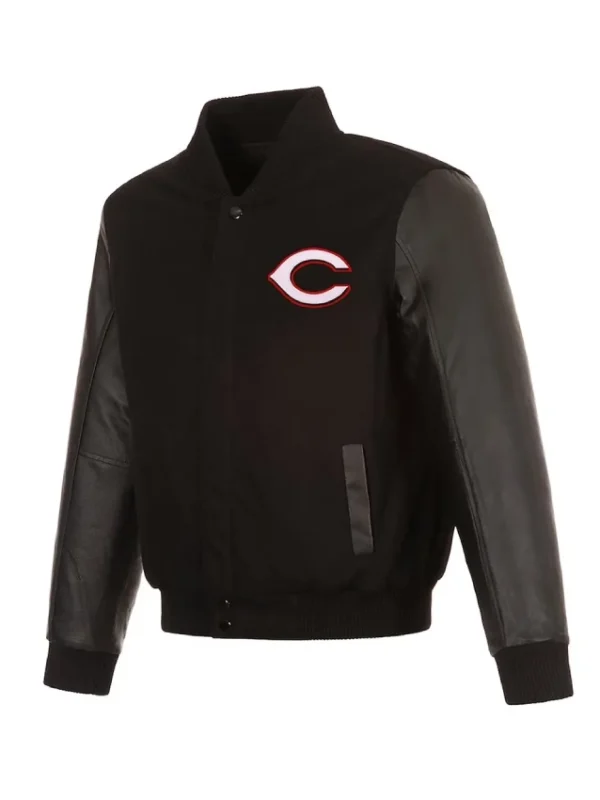 Cincinnati Reds Varsity Black Jacket