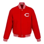 Cincinnati Reds Varsity Red Wool Jacket