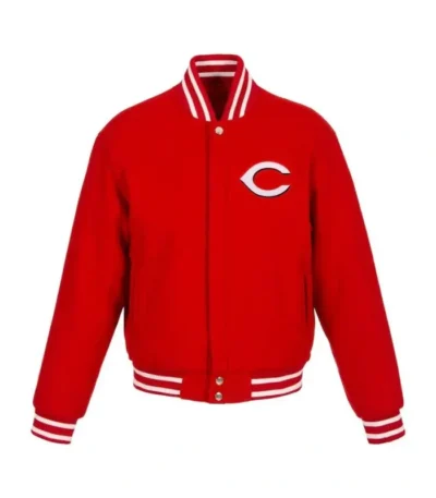 Cincinnati Reds Varsity Red Wool Jacket