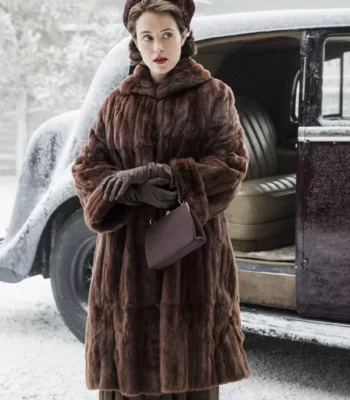 The Crown Claire Foy Fur Coat