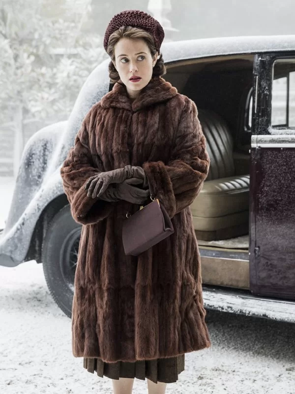 The Crown Claire Foy Fur Coat The Crown Claire Foy Fur Coat