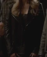 Claire Holt The Originals Black Leather Jacket