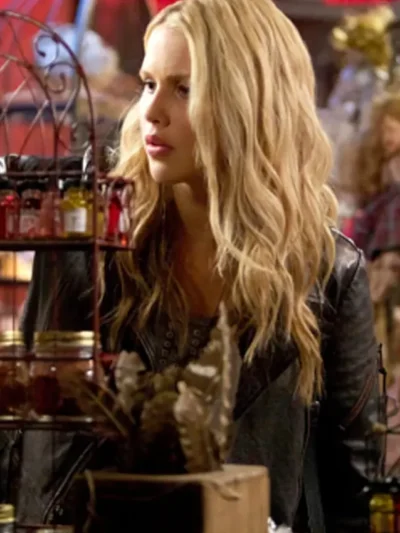 Claire Holt The Originals Black Leather Jacket