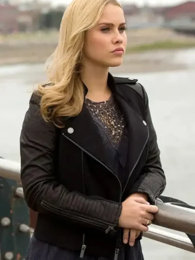 Claire Holt The Originals Black Leather Jacket