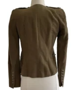 Claire Holt The Originals S04 Green Suede Jacket