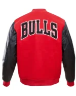 Classic Chicago Bulls Varsity Wool And Leather Jacket