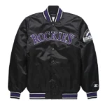 Classic Colorado Rockies Black Satin Jacket