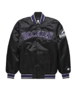 Classic Colorado Rockies Black Satin Jacket