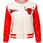 Classic Retro Rib Chicago Bulls Varsity Jacket