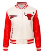 Classic Retro Rib Chicago Bulls Varsity Jacket